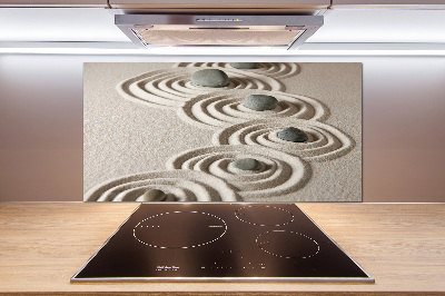 Panel antisalpicaduras Piedras zen arena