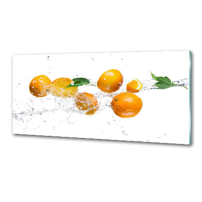 Panel de pared de cocina Naranjas y agua