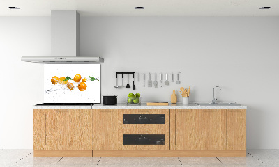 Panel de pared de cocina Naranjas y agua