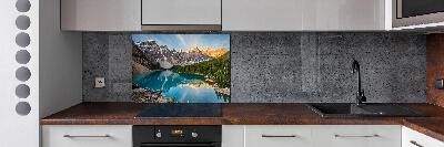 Panel antisalpicaduras Lago en las montañas