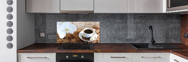 Panel antisalpicaduras Una taza de café