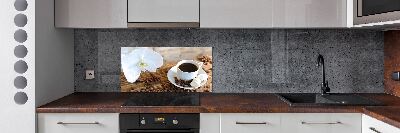 Panel antisalpicaduras Una taza de café