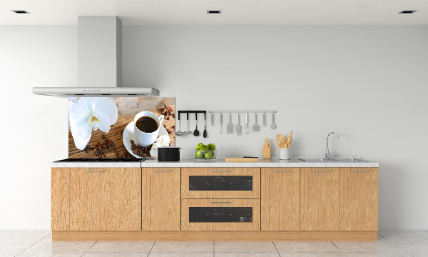 Panel antisalpicaduras Una taza de café