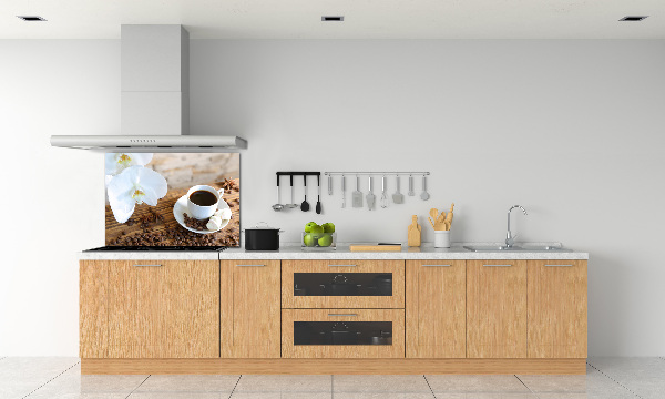 Panel antisalpicaduras Una taza de café