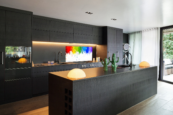 Panel para cocina Manchas de arcoíris