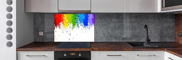 Panel para cocina Manchas de arcoíris