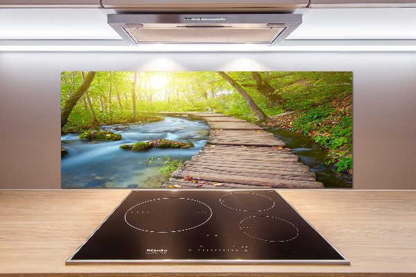 Panel do kuchni Ścieżka w lesie