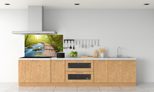 Panel do kuchni Ścieżka w lesie