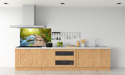 Salpicadero para cocina Camino en el bosque