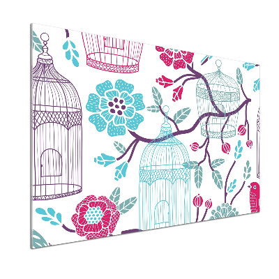 Panel do kuchni Klatki dla ptaków