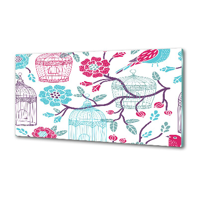 Panel antisalpicaduras Jaulas para pájaros