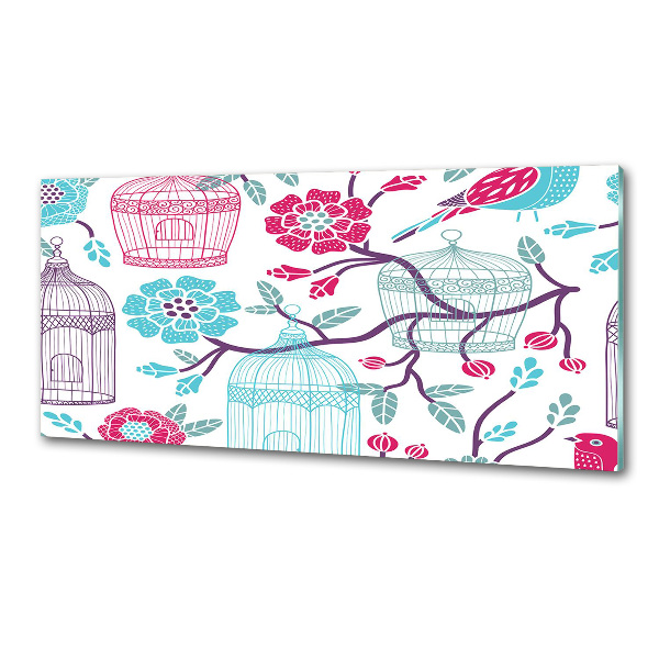 Panel antisalpicaduras Jaulas para pájaros