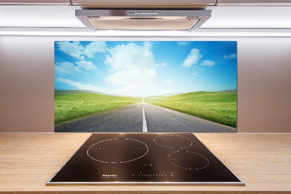 Panel para cocina El camino a través del prado