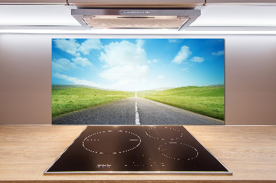 Panel para cocina El camino a través del prado