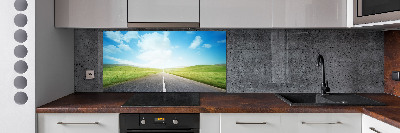 Panel para cocina El camino a través del prado