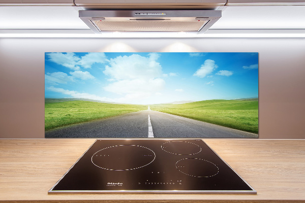 Panel para cocina El camino a través del prado