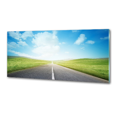 Panel para cocina El camino a través del prado