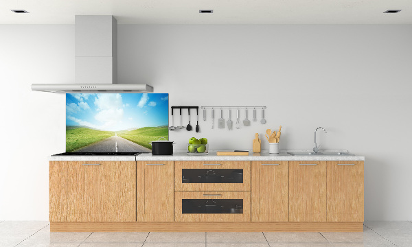 Panel para cocina El camino a través del prado