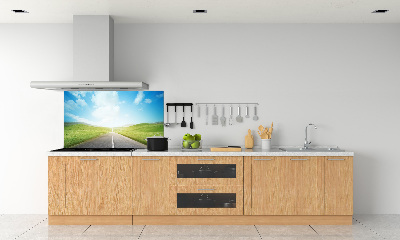 Panel para cocina El camino a través del prado