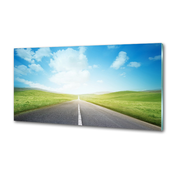 Panel para cocina El camino a través del prado