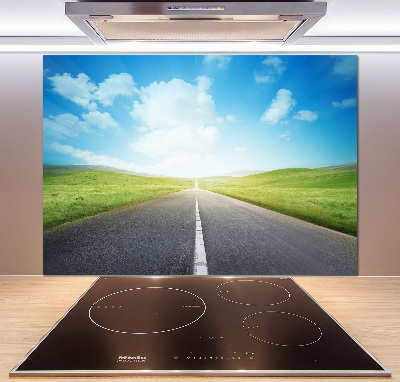 Panel para cocina El camino a través del prado