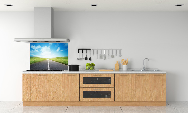 Panel do kuchni Droga przez łąkę