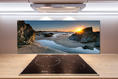 Panel de pared de cocina Rocas en la playa