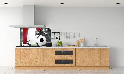 Panel antisalpicaduras piernas de futbolista