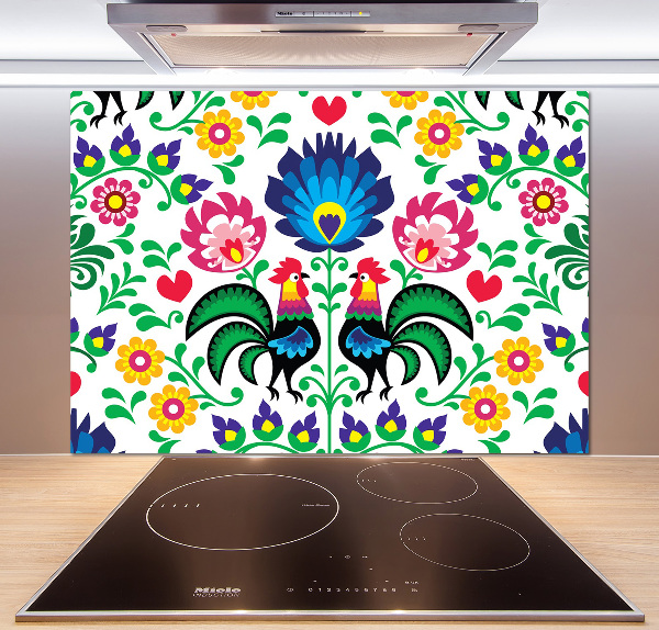 Panel antisalpicaduras Patrón étnico