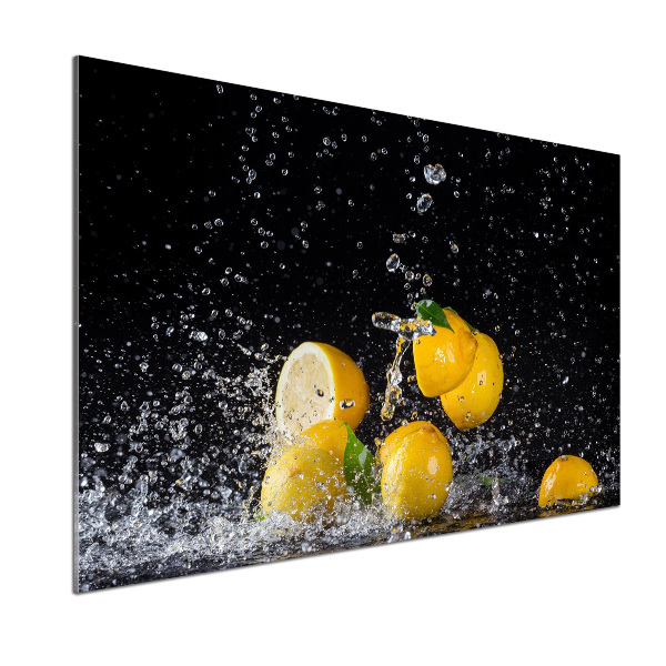 Panel de pared de cocina Limones y agua