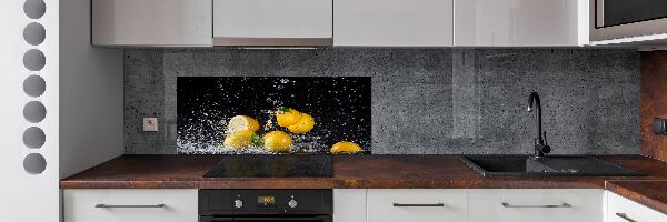 Panel de pared de cocina Limones y agua