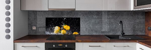 Panel de pared de cocina Limones y agua