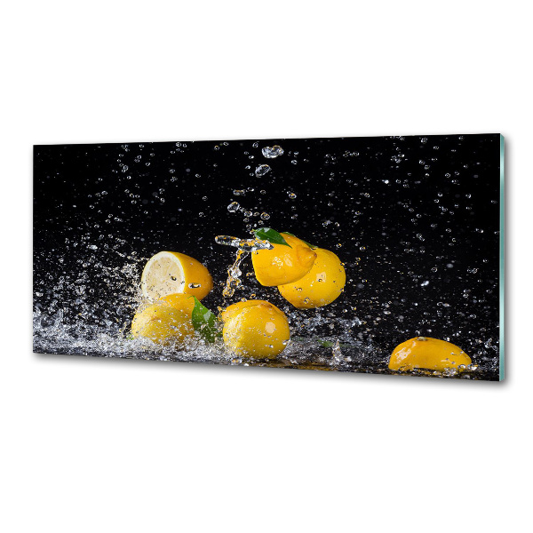 Panel de pared de cocina Limones y agua