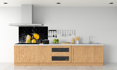 Panel de pared de cocina Limones y agua