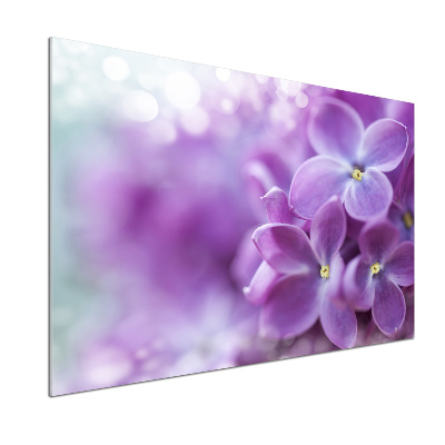 Panel para cocina flores lilas