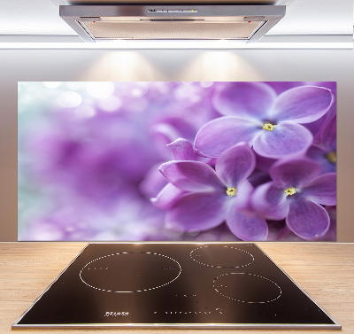 Panel para cocina flores lilas