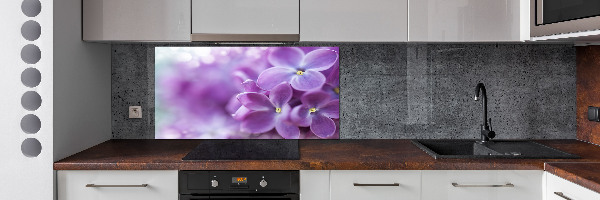 Panel para cocina flores lilas