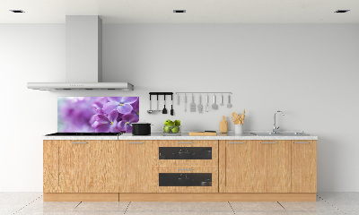 Panel para cocina flores lilas