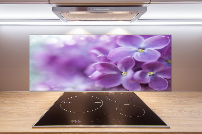 Panel para cocina flores lilas