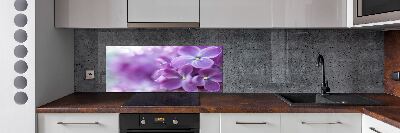 Panel para cocina flores lilas