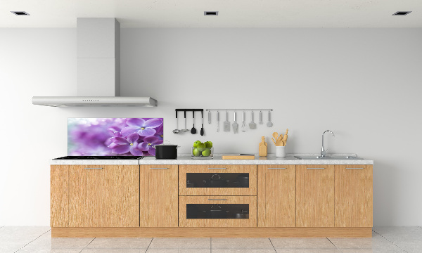 Panel para cocina flores lilas