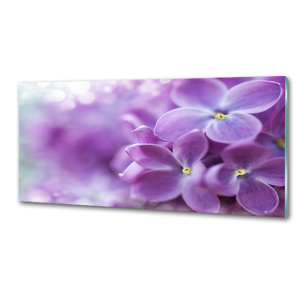 Panel para cocina flores lilas