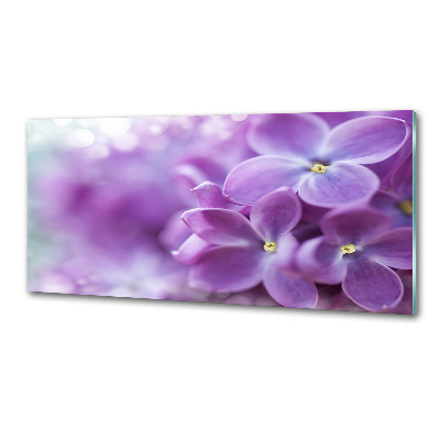 Panel para cocina flores lilas