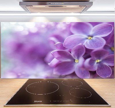 Panel para cocina flores lilas