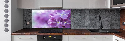 Panel para cocina flores lilas