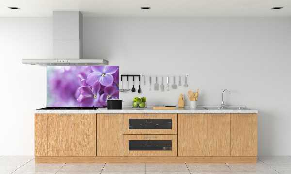 Panel para cocina flores lilas