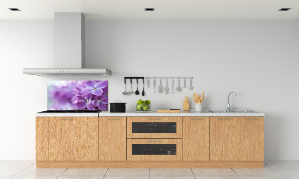 Panel para cocina flores lilas