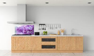 Panel para cocina flores lilas