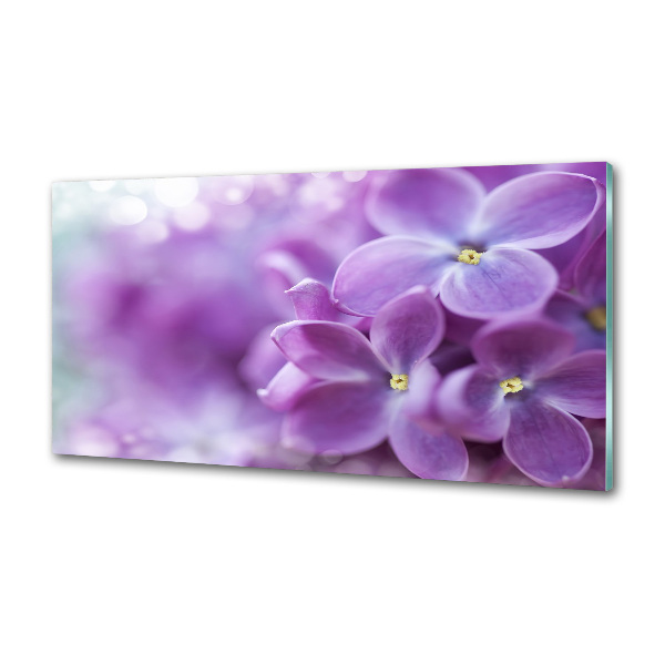 Panel para cocina flores lilas