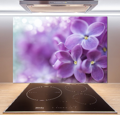 Panel para cocina flores lilas
